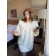 Vogana Cannes Large size original Miao Feng's obedient brand top, wooden ear ear embroidered thickened warm baby shirt