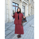 vogana Cannes large size original quilted jacket skirt thickened warm double layer quilted winter suit