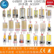 G4 Pin Led Nổi Bật 3W5W Đèn Đính Hạt Đèn Chùm Gương Pha Lê Đèn Pha 220 Bóng Đèn Siêu Tiết Kiệm Năng Lượng Đèn trắng Vàng