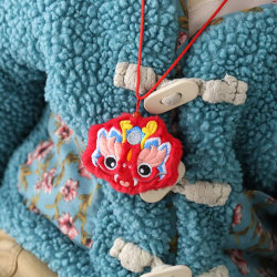 Self-made baby fetal hair souvenir DI embroidery pendant pendant baby fetal hair bag umbilical cord deciduous teeth storage