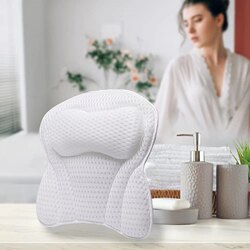 Bathtub Pillow, Washable Bathtub Non-Slip Pillow, Hotel Bathroom Bath Headrest, Back Cushion, Massage Spa Headrest