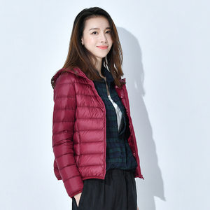 
European down jacket for women 2025 new short style thin thickened warm slim Korean style white duck down fashionable jacket