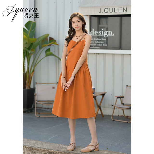 Summer new style for women, small and fresh seaside vacation high-end waistline A-line strapless long skirt