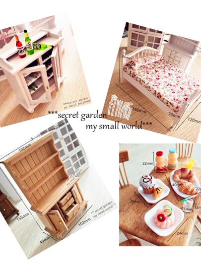 Mobili per la casa delle bambole fai da te in miniatura 3D in legno Miniatures Giocattoli per la casa delle bambole per bambini Regali di compleanno Assemble Casa Toys – acquista a
