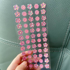 
Pink Flower Gem Sticker Symphony Diamond Children's Crystal Girls Kindergarten Self-Adhesive Diamond Sticker Three-dimensional Internet Celebrity Shining