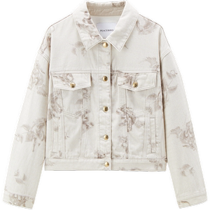 
Peacebird Women's Year Autumn Printed Denim Jacket A1BBE3202