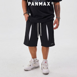 
PANMAX trendy brand plus size men's clothing 2026 summer loose drawstring casual shorts trendy brand sports five-point sweatpants