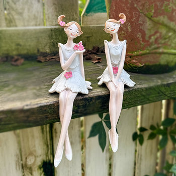 Nordic new creative sisters flower girl decoration
