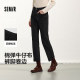 Senro denim Senma jeans women's casual flip flop straight pants autumn fashion back waist elastic trousers