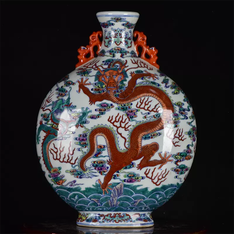 上品】 中国古美術 清時代茶葉末釉香炉 【大清乾龍年製】在銘 工芸品 