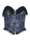 wannathis Gothic court style fish bone strapless dress top trouser bra wear hot girl lace vest
