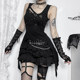 Wannathis Halloween Gothic Punk Rock Songs Subculture Dressing Abi Black Hot Girl Top