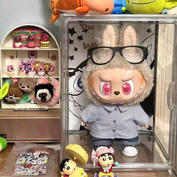 Labubu Bubble Mart Sanrio High-Energy Edition Fifa Protective Dust Cover Labubu Acrylic Display Box