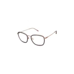 
Purchase ELLE men's and women's glasses frames square metal full frame gray daily wear office glasses frames