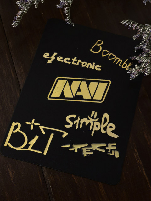 CSSGO printed gold sticker game sticker peripheral physical signature Metal material transfer sticker CSS2 major player