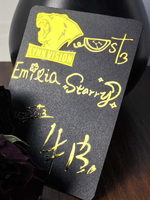 CSSGO printed gold sticker game sticker peripheral physical signature Metal material transfer sticker CSS2 major player