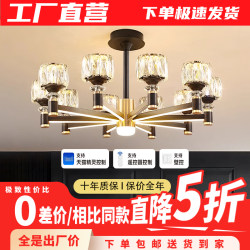 Restaurant Chandelier, Living Room French Crystal Lamp, 2025 New Model, Simple and Elegant, Bedroom Lighting, Internet-Famous, Creative and Unique