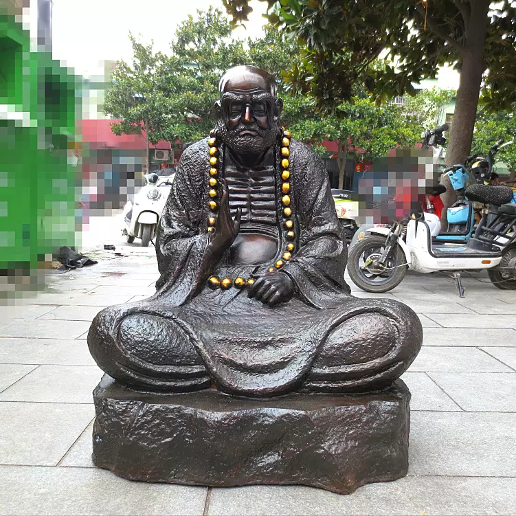85釐米大號純銅禪宗泰鬥達摩祖師銅像菩提達摩佛像坐像擺件