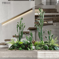ins Artificial Cactus Column Ornaments for Living Room and Bedroom Decoration, Desert Style Creative Artificial Green Plants