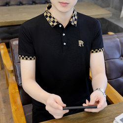 Clearance Sale~ Polo Shirt Men's T-Shirt Short-Sleeved Pure Cotton Half-Sleeve Summer New Model 2025 High-End Collared T-Shirt