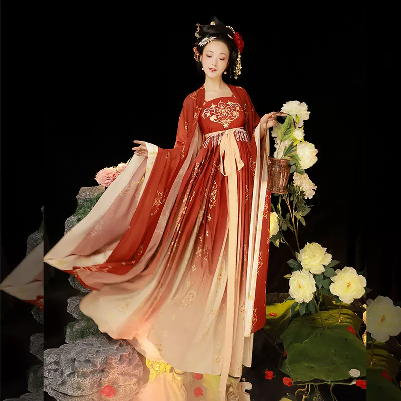 唐制絕美漢服初唐曹縣2025新款楊貴妃同款古代套裝世子