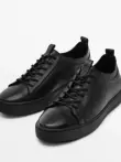 Giày thể thao nam Massimo Dutti thu đông 2022 da nâu mới giày thể thao sneaker 150709 giày thể thao nam adidas Giày thấp