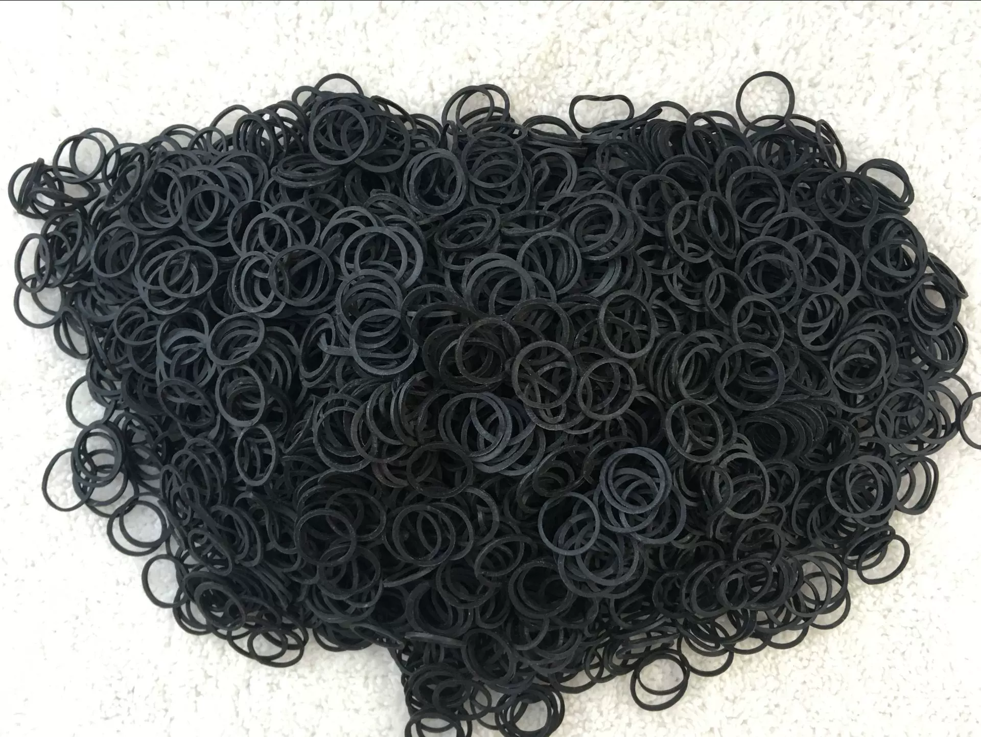 黑色橡皮筋牛皮筋橡皮圈直径2CM 小号美发造型专用型号08