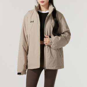 
24 new UA Under Armour Couple Cotton Clothes Men and Women's Windproof Warm Stand Collar Jacket Sports Cotton Clothes 24600901