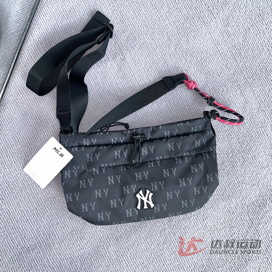 
25 new MLB couple crossbody bag men and women NY retro old flower full print adjustable shoulder bag 3ACRM145N