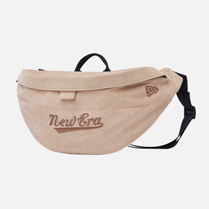 
24 new NewEra NewEra waist bag men's and women's college style corduroy chest bag shoulder bag 14384839