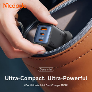 
Mcdodo Hong Kong and Macau version 67W gallium nitride mini GaNa British charger PD3.0 fast charging suitable for Apple iPhone17/16ProMax Samsung S25Ultra ultra-fast charging 2.0 fire bull