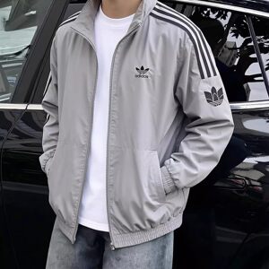 
Adidas clover giant good-looking Korean jacket men and women stand collar windproof casual jacket genuine KV8857