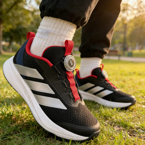 
Adidas Adidas boys' shoes 26 new comfortable BOA knob mesh casual sports shoes IH3603