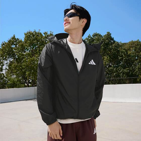 
adidas Adidas sports quick-drying tops for men and women, comfortable, fashionable and versatile long-sleeved jackets KA9289