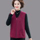 New fleece vest for women adult, middle-aged and elderly mothers vest jacket spring and autumn zipper horse clip autumn and winter outer wear