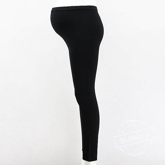 
Broken code canlemon maternity wear autumn and winter wool ingredients small feet base wool pants elastic buckle Japanese counter