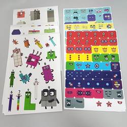 Can Be Used for Digital Building Block Numberblocks Emoji Stickers and Overall Pattern Sticker Accessory Materials