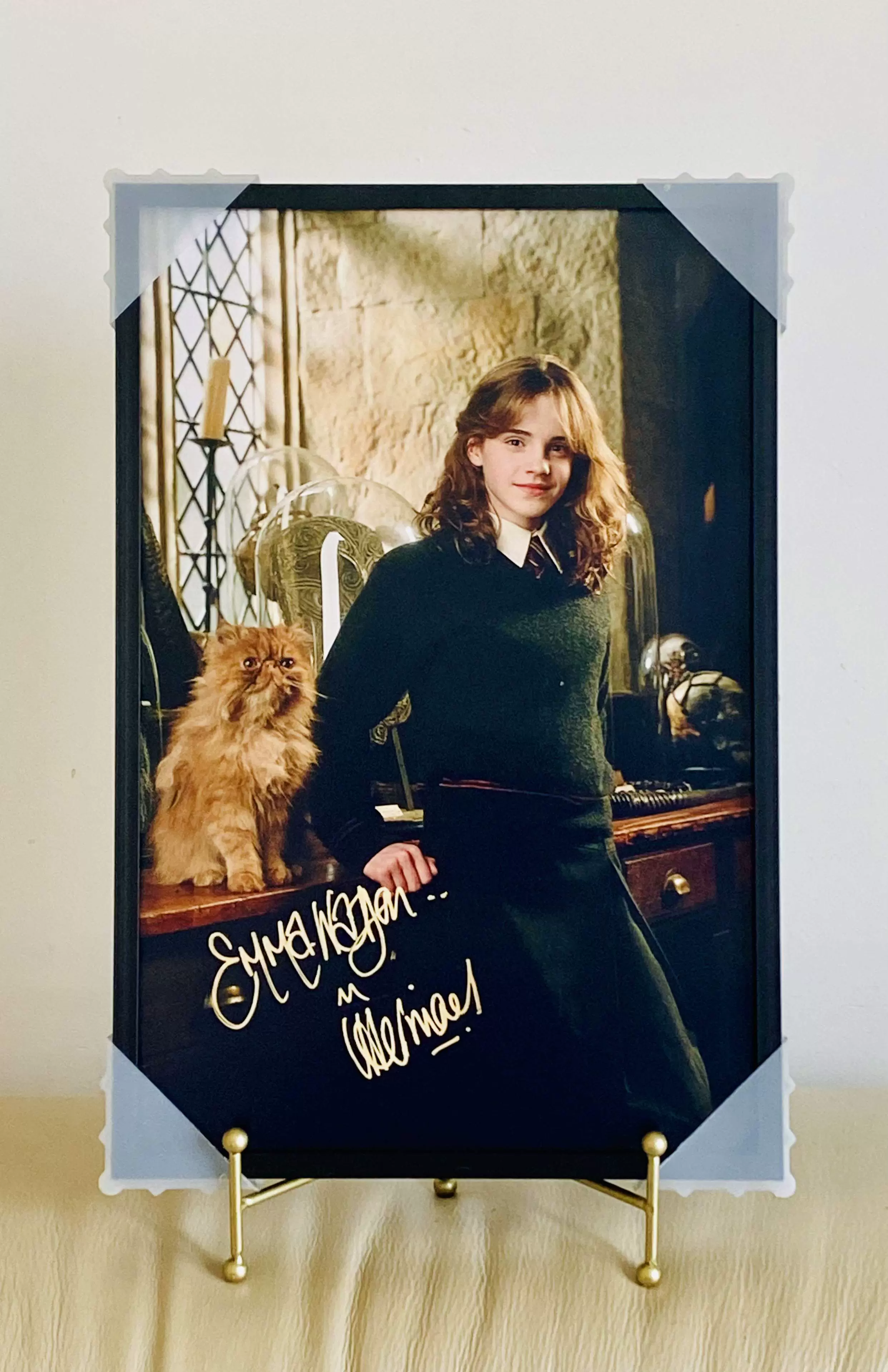 哈利.波特赫敏艾玛.沃特森Emma Watson 签名照片附相框, image size:2484x3836