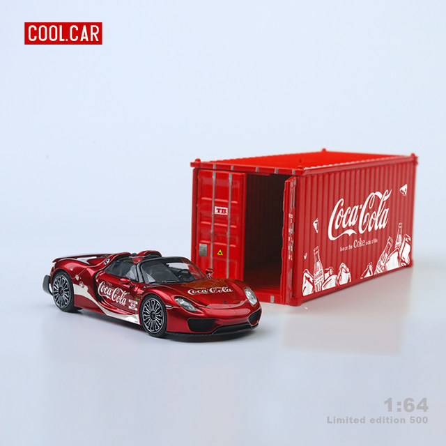CoolCar1.64 Porsche 918 sports car Coca-Cola container set ...