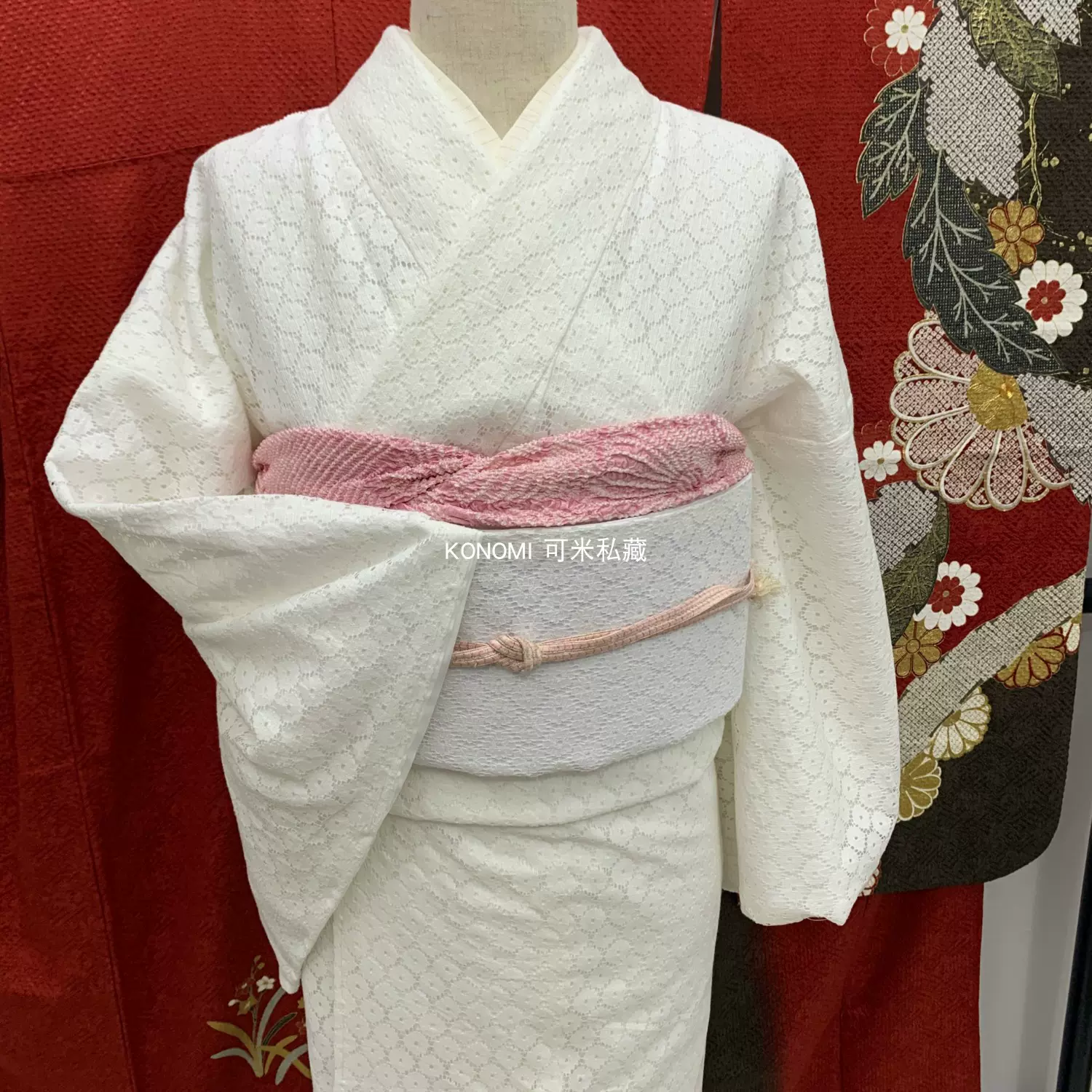 雛菊蕾絲＊全新品】KONOMI 現代柄正統小紋和服-Taobao