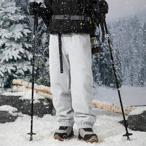 
Winter hard-shell ski pants, sub-zero windproof and waterproof down jacket pants, cold-resistant northeast men and women loose thickened pants