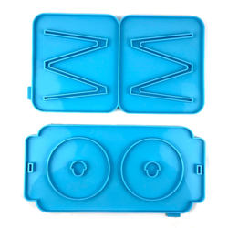diy pet mold holder crystal epoxy double bowl dog bowl cat bowl physical drinking water holder silicone mold