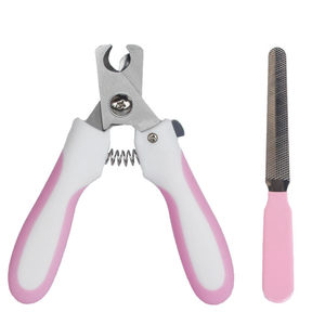 
Pet dog grooming belt supplies nail clipper set stainless steel trimming file nail clipper cleaning tool cat