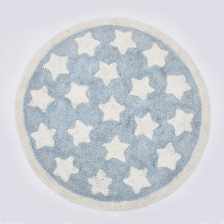 ins style Nordic star mat children's game round tent floor mat children's room soft decoration