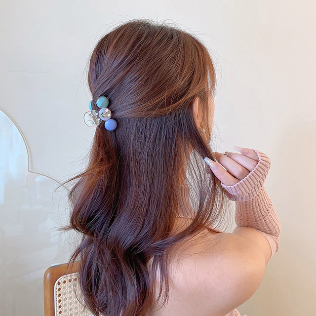 
2025 hair hair candy color clip hair clip headdress Japanese and Korean princess grabs cherry cute autumn and winter bangs clip retro