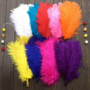 DI'Y jewelry ostrich fur decoration feather accessories wedding flower arrangement stage performance clothing auxiliary materials 35-40 cm