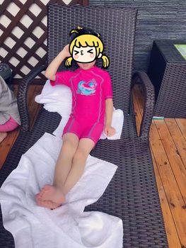 Children's split swimsuit connecting boys, girls, young children
