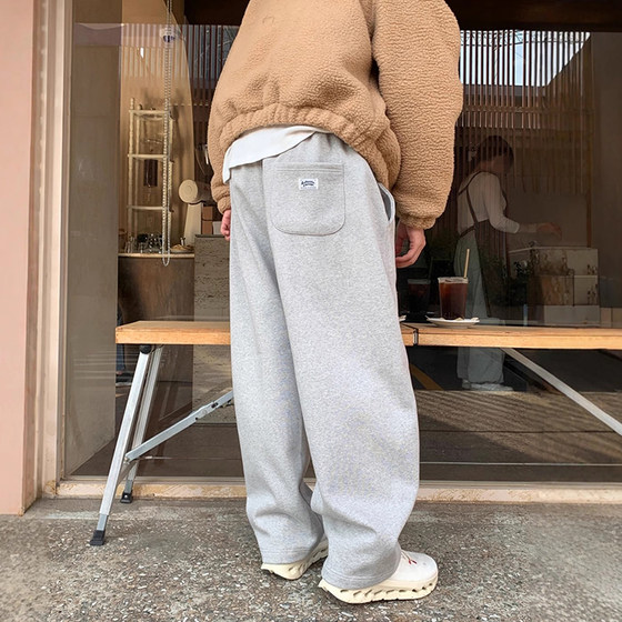 
Dongdaemun, South Korea purchasing MENTO high-end elastic waist simple and versatile plus velvet sports casual pants for men