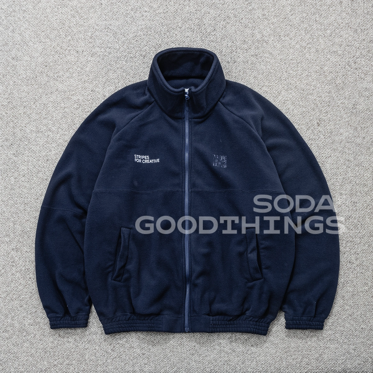 Soda现货SFC FLEECE SPORTY JACKET 日本制保暖速干抓绒立领夹克-Taobao