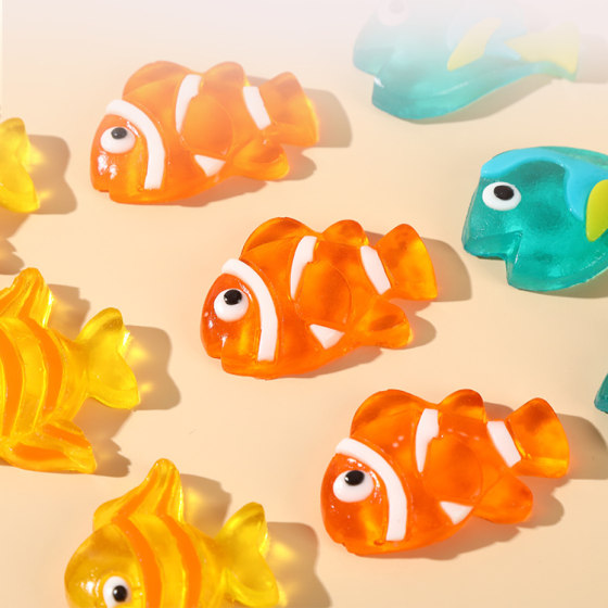 
Grandma Xiaokeai's tropical fish gummy QQ3 flavor fruit cartoon animal shaped candy high-value snacks